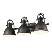 Duncan 3-Light Bath Vanity Light in Matte Black
