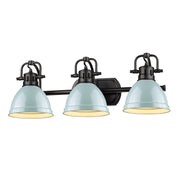 Duncan 3-Light Bath Vanity Light in Matte Black