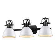 Duncan 3-Light Bath Vanity Light in Matte Black