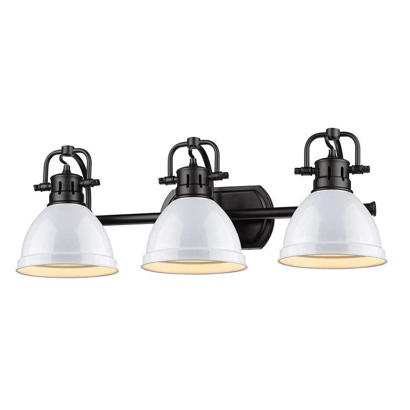Duncan 3-Light Bath Vanity Light in Matte Black