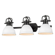 Duncan 3-Light Bath Vanity Light in Matte Black
