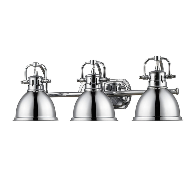 Duncan 3-Light Bath Vanity Light in Chrome