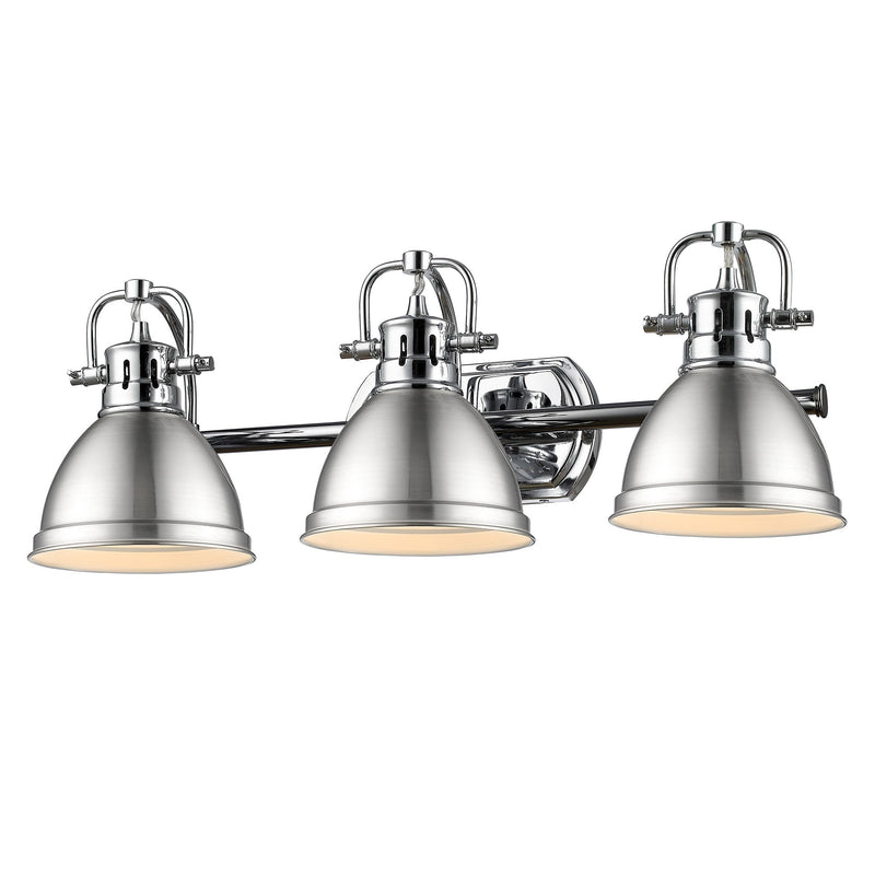 Duncan 3-Light Bath Vanity Light in Chrome