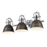 Duncan 3-Light Bath Vanity Light in Chrome