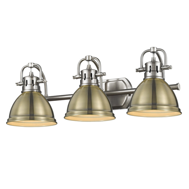 Duncan 3-Light Bath Vanity Light in Pewter