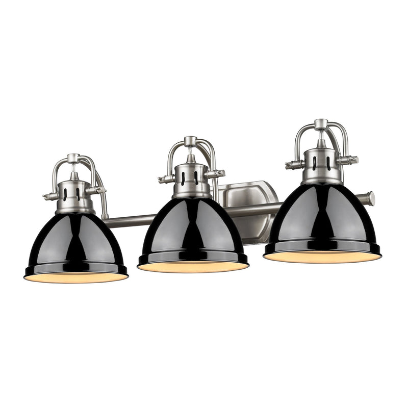 Duncan 3-Light Bath Vanity Light in Pewter