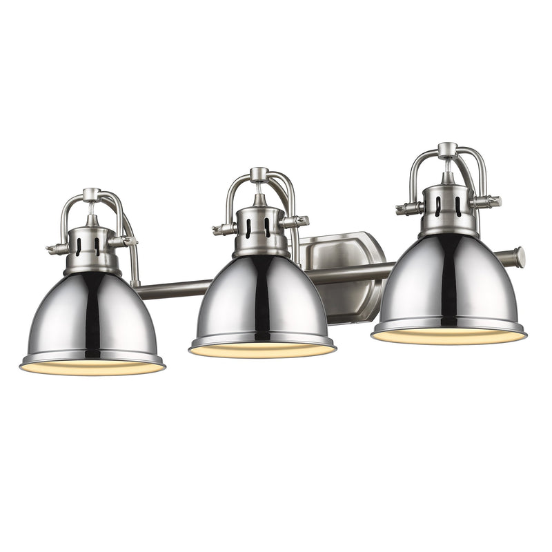 Duncan 3-Light Bath Vanity Light in Pewter