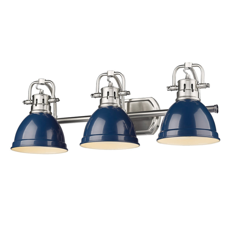 Duncan 3-Light Bath Vanity Light in Pewter