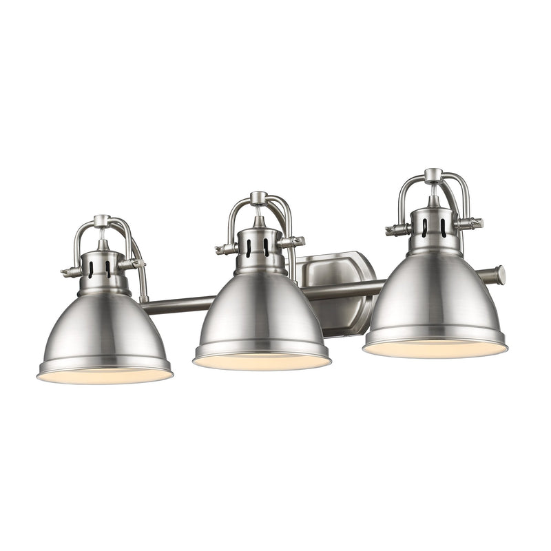 Duncan 3-Light Bath Vanity Light in Pewter