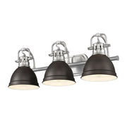 Duncan 3-Light Bath Vanity Light in Pewter