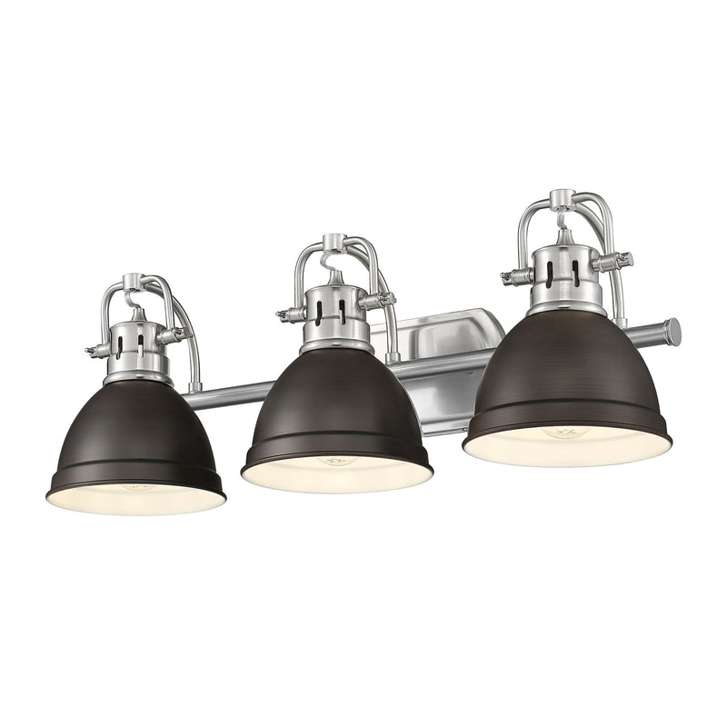 Duncan 3-Light Bath Vanity Light in Pewter