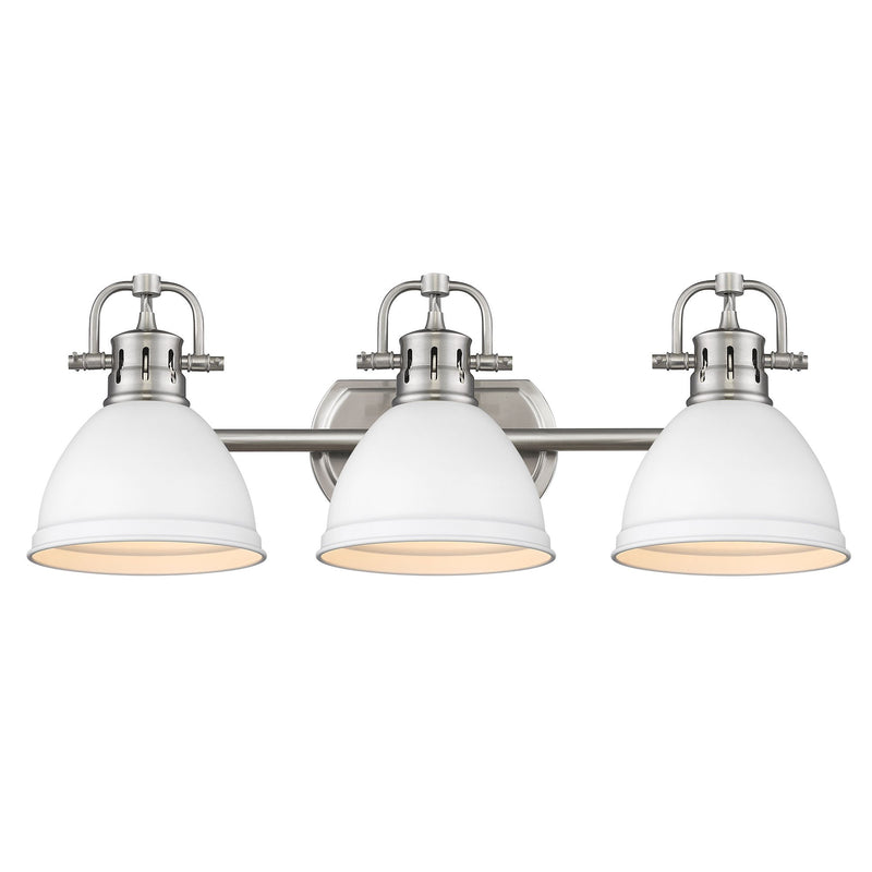 Duncan 3-Light Bath Vanity Light in Pewter