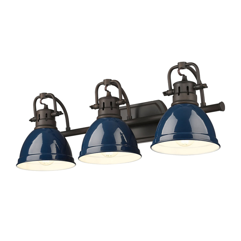 Duncan 3-Light Bath Vanity Light in Rubbed Bronze