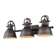Duncan 3-Light Bath Vanity Light in Rubbed Bronze