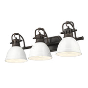 Duncan 3-Light Bath Vanity Light in Rubbed Bronze