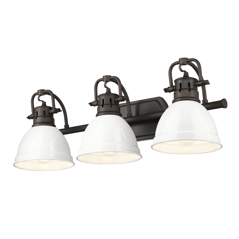 Duncan 3-Light Bath Vanity Light in Rubbed Bronze