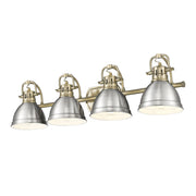 Duncan 4-Light Bath Vanity Light in Aged Brass