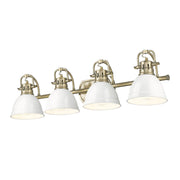 Duncan 4-Light Bath Vanity Light in Aged Brass