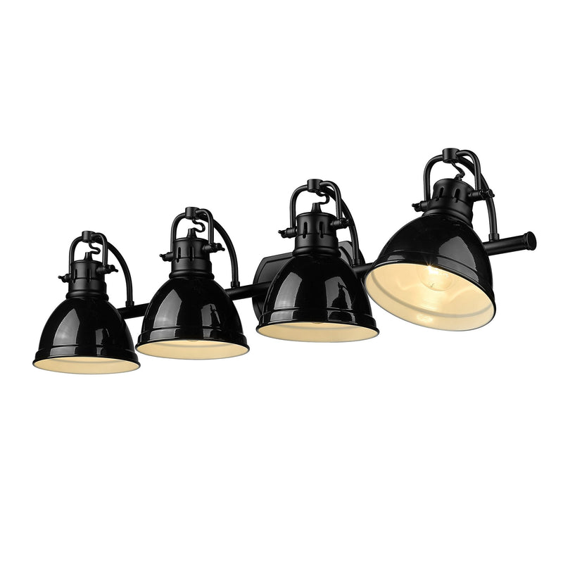 Duncan 4-Light Bath Vanity Light in Matte Black