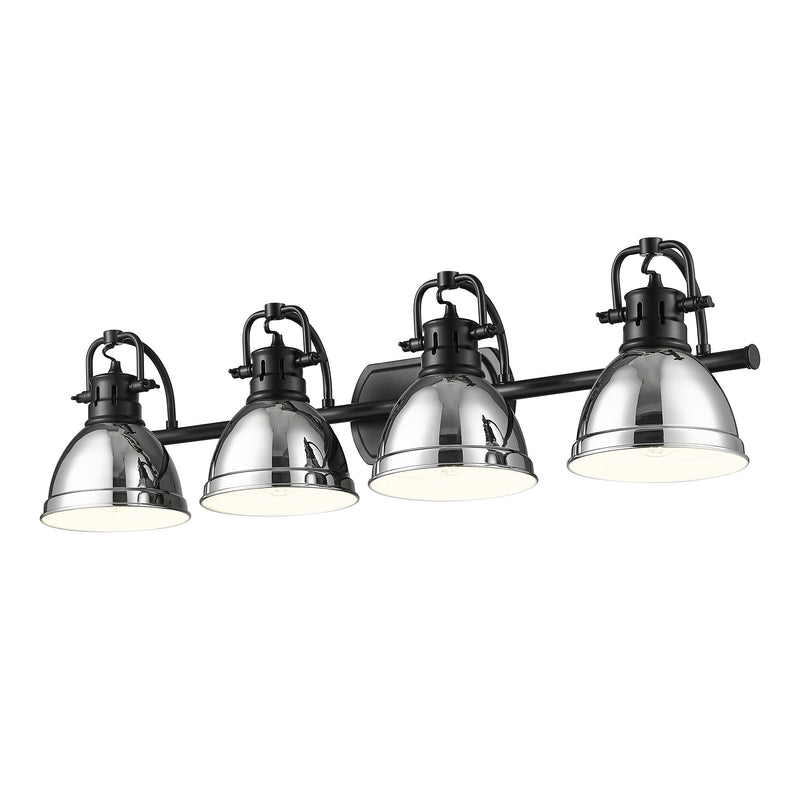 Duncan 4-Light Bath Vanity Light in Matte Black