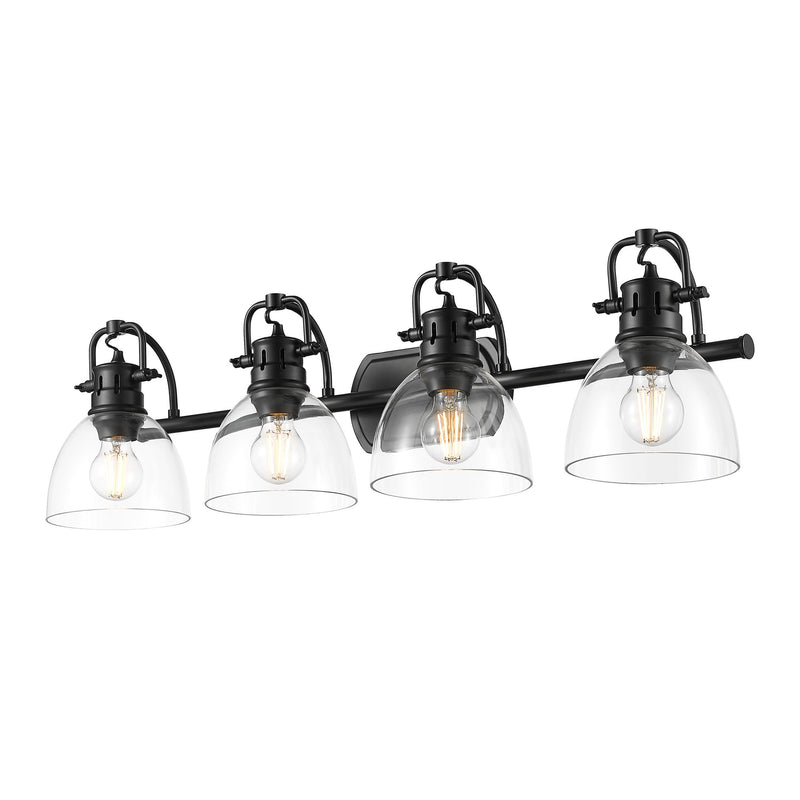 Duncan 4-Light Bath Vanity Light in Matte Black