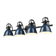 Duncan 4-Light Bath Vanity Light in Matte Black