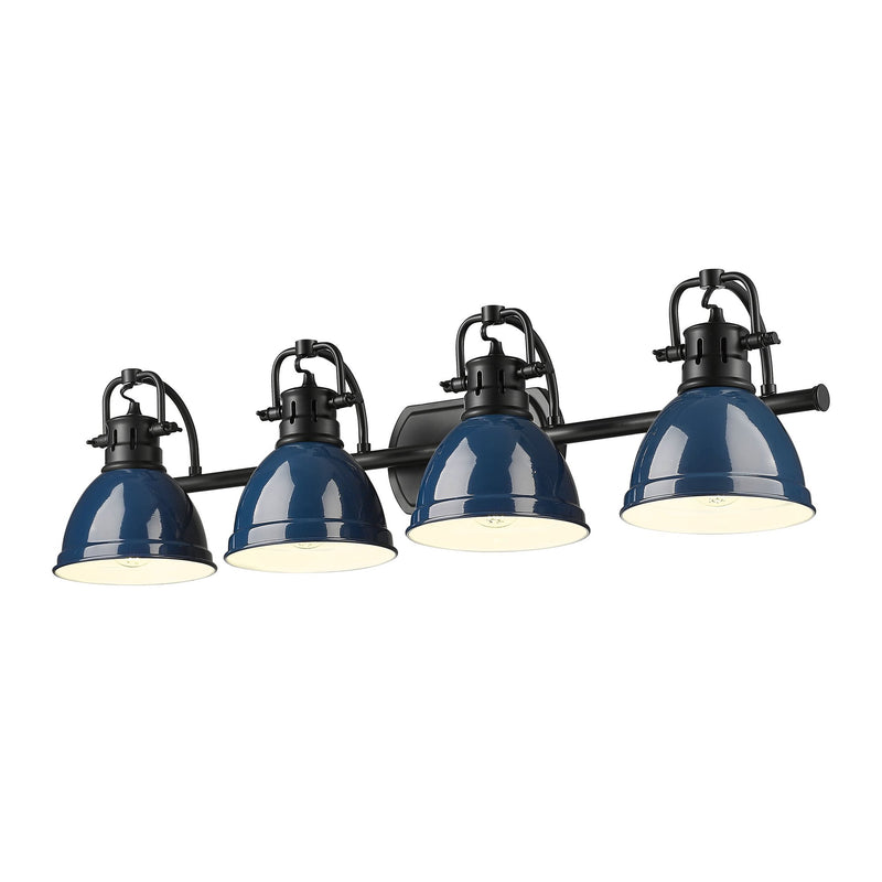 Duncan 4-Light Bath Vanity Light in Matte Black