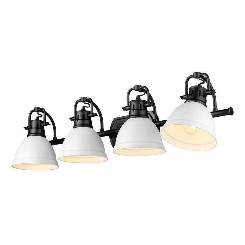 Duncan 4-Light Bath Vanity Light in Matte Black