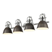 Duncan 4-Light Bath Vanity Light in Chrome