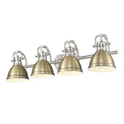 Duncan 4-Light Bath Vanity Light in Pewter