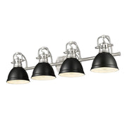 Duncan 4-Light Bath Vanity Light in Pewter