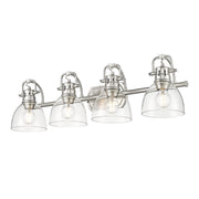 Duncan 4-Light Bath Vanity Light in Pewter