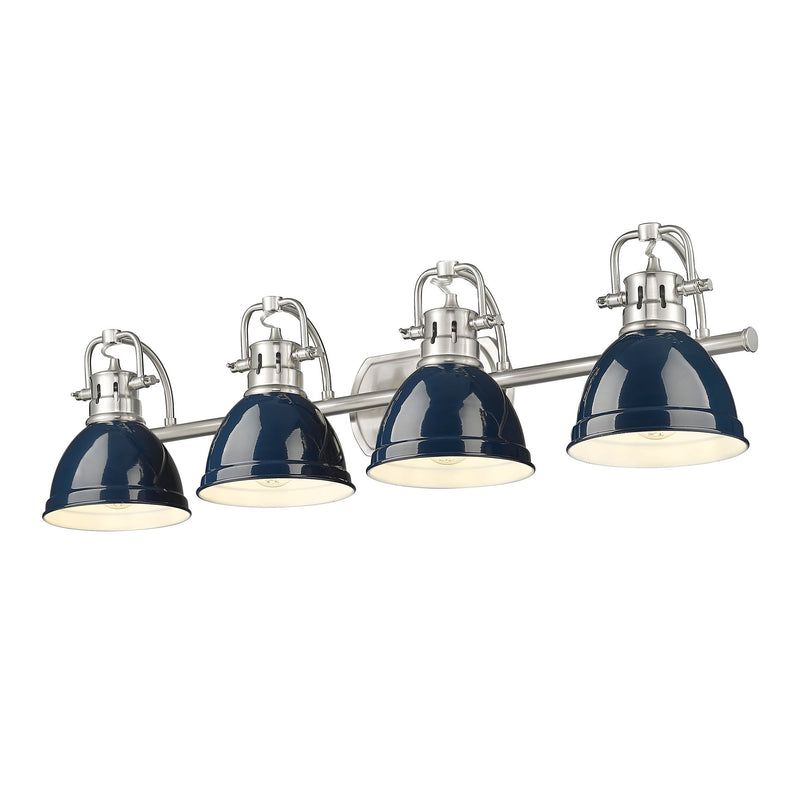 Duncan 4-Light Bath Vanity Light in Pewter