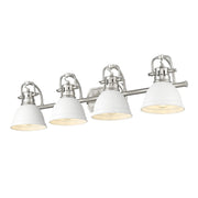 Duncan 4-Light Bath Vanity Light in Pewter