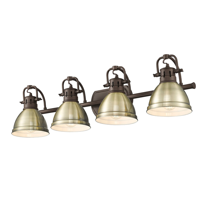 Duncan 4-Light Bath Vanity Light in Rubbed Bronze