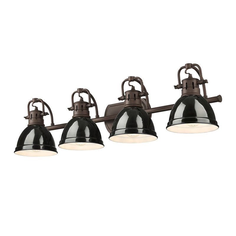 Duncan 4-Light Bath Vanity Light in Rubbed Bronze
