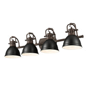 Duncan 4-Light Bath Vanity Light in Rubbed Bronze