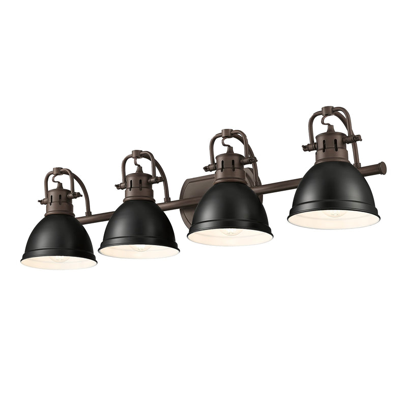 Duncan 4-Light Bath Vanity Light in Rubbed Bronze