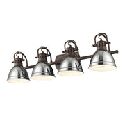 Duncan 4-Light Bath Vanity Light in Rubbed Bronze