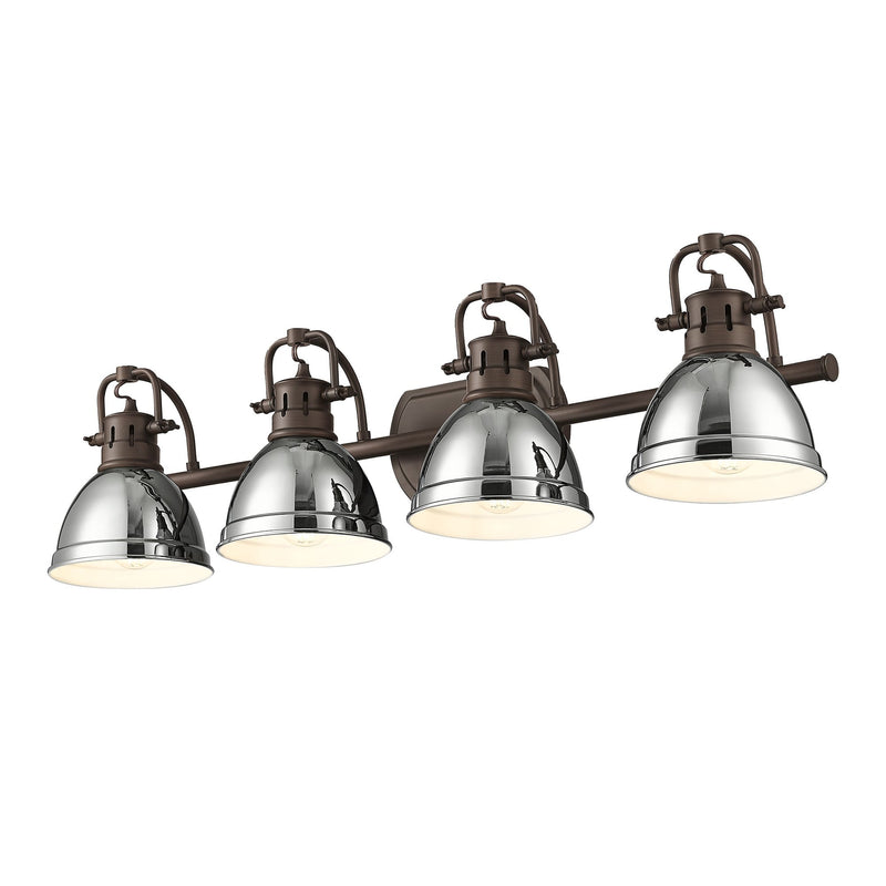 Duncan 4-Light Bath Vanity Light in Rubbed Bronze