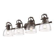 Duncan 4-Light Bath Vanity Light in Rubbed Bronze