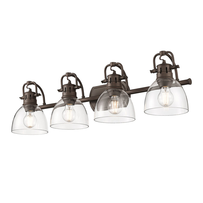 Duncan 4-Light Bath Vanity Light in Rubbed Bronze