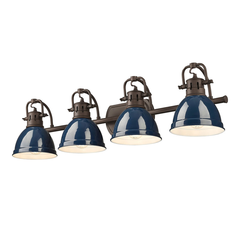 Duncan 4-Light Bath Vanity Light in Rubbed Bronze