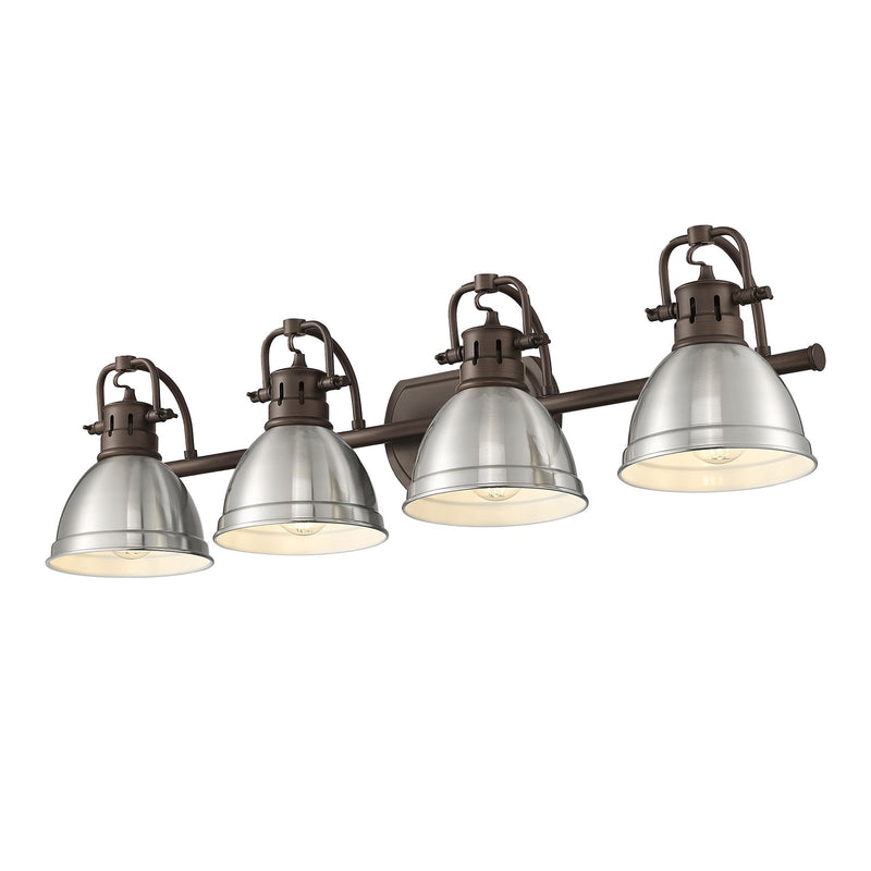 Duncan 4-Light Bath Vanity Light in Rubbed Bronze
