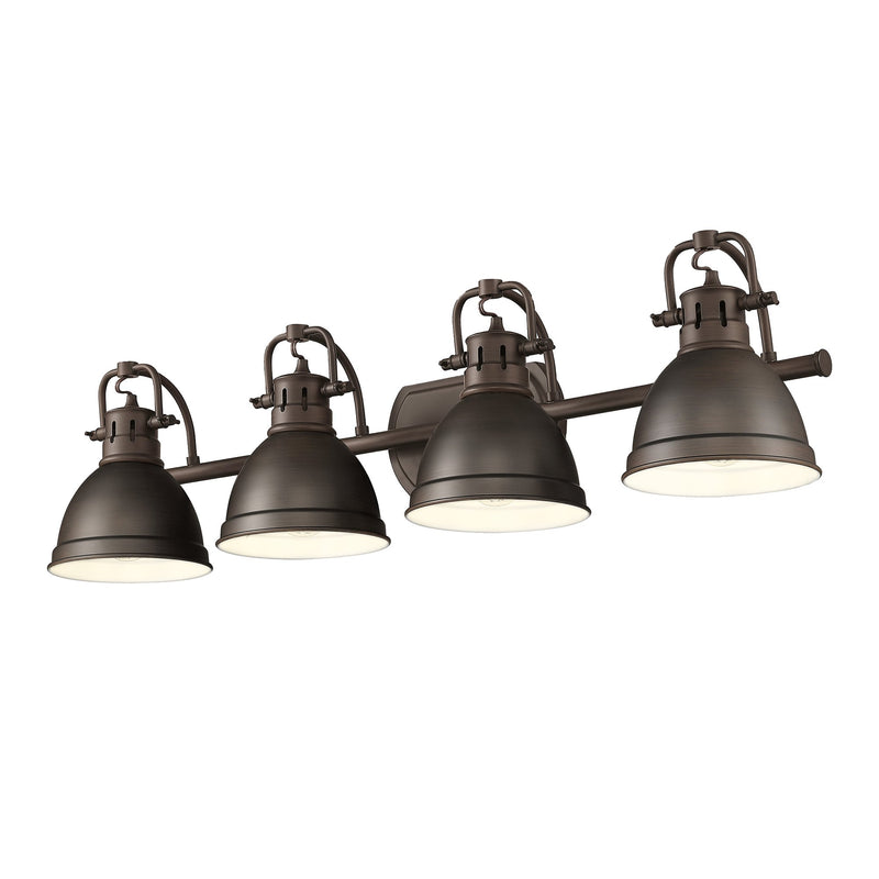 Duncan 4-Light Bath Vanity Light in Rubbed Bronze