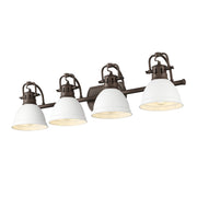 Duncan 4-Light Bath Vanity Light in Rubbed Bronze