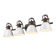 Duncan 4-Light Bath Vanity Light in Rubbed Bronze