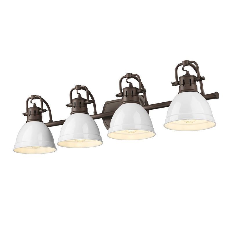 Duncan 4-Light Bath Vanity Light in Rubbed Bronze