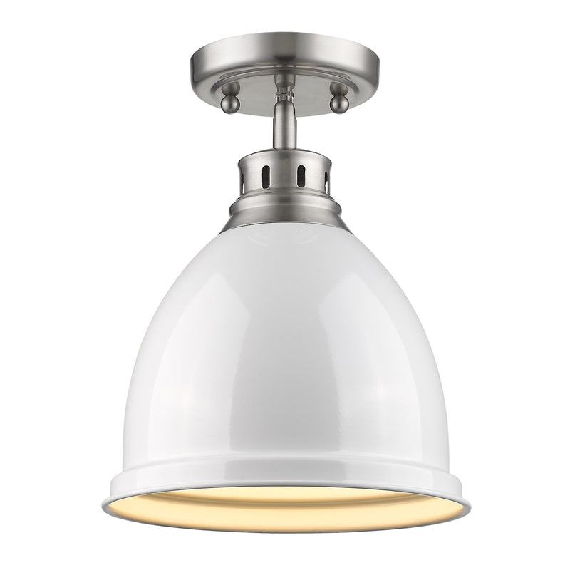 Duncan Semi-Flush Mount in Pewter