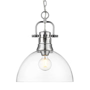 Duncan 14" Chain Hung Pendant in Chrome